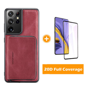 New Magnetic Separation Invisible Zipper Wallet Phone Case For SAMSUNG S21 Ultra