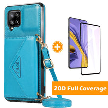 Charger l&#39;image dans la galerie, Triangle Crossbody Carte multifonctionnelle de la carte de cuir pour Samsung Galaxy A42 5G