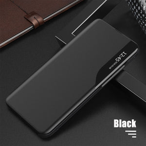 Luxury Smart Window Magnetic Flip Leather Case For Samsung A Series