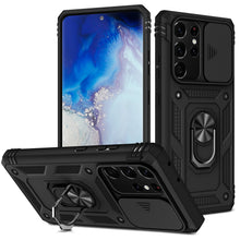 Load image into Gallery viewer, 3 In 1 Camera Protection Hard Case With Ring For Samsung S21Ultra 5G