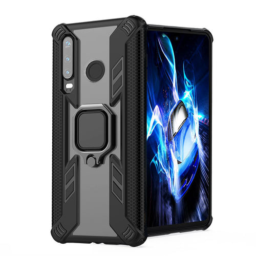 Warrior Style Magnetic Ring Kickstand Phone Cover For Huawei