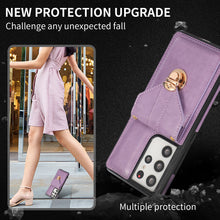 Load image into Gallery viewer, Snap Crossbody Card Wallet Leather Case For SAMSUNG S21 Ultra