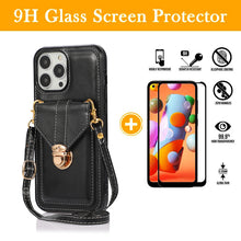 Load image into Gallery viewer, Snap Crossbody Card Wallet Leather Case For iPhone 11 Pro