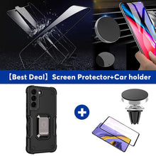 Load image into Gallery viewer, Contrast Color Ring Magnetic Holder Phone Case For SAMSUNG Galaxy S21