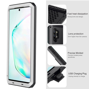【FREE SHIPPING】Luxury Doom Armor Waterproof Metal Aluminum Phone Case For Samsung Note10