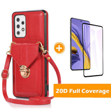 Load image into Gallery viewer, Snap Crossbody Card Wallet Leather Case For SAMSUNG Galaxy A72