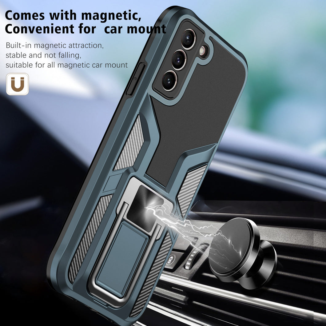 General's Armor Magenic Ring Bracket Phone Case For SAMSUNG Galaxy S21