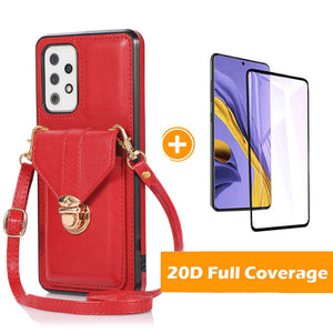 Snap Crossbody Card Wallet Leather Case For SAMSUNG Galaxy A52