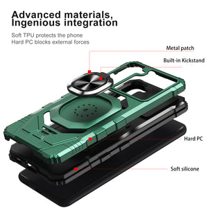 Warrior High-strength Shockproof Ring Stand Case For SAMSUNG S21