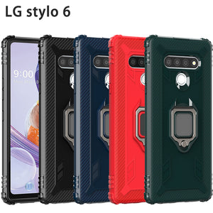 The Finger Ring Stand Phone Case For LG Stylo 6