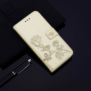 2021 Upgraded 3D Embossed Rose Wallet Phone Case For SAMSUNG A50