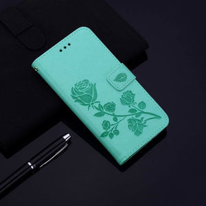 2021 Upgraded 3D Embossed Rose Wallet Phone Case For SAMSUNG A01