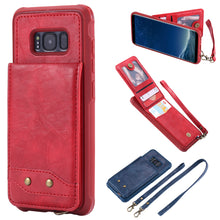 Load image into Gallery viewer, Rear Cover Type Protective Card Holster Phone Case For SAMSUNG Galaxy S8