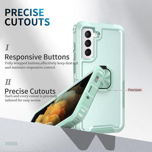 Robot Rotating Ring Bracket Phone Case For SAMSUNG Galaxy S22+ 5G