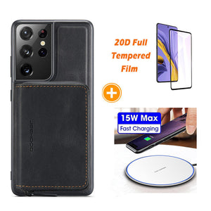 New Magnetic Separation Invisible Zipper Wallet Phone Case For SAMSUNG S21 Ultra