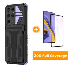 Load image into Gallery viewer, King Kong Armor Holder Card Slot Phone Case For SAMSUNG S21Ultra