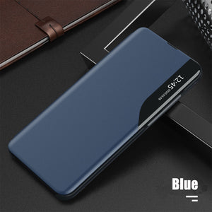 Luxury Smart Window Magnetic Flip Leather Case For Samsung Galaxy S20