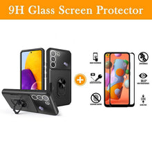 Load image into Gallery viewer, Luxury Lens Protection 3-in-1 Card Ring Phone Case For Samsung Galaxy S22Plus 5G