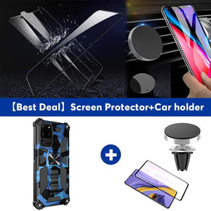 Camouflage Luxury Armor Shockproof Case With Kickstand For Samsung Galaxy S20Ultra