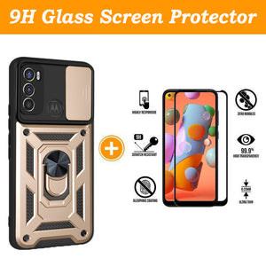 Luxury Lens Protection Vehicle-mounted Shockproof Case For MOTO G Power (2022)