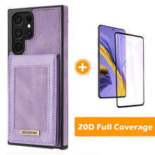 Load image into Gallery viewer, RFID Back Cover Card Wallet Phone Case For SAMSUNG Galaxy S22Ultra 5G