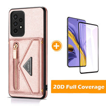 Load image into Gallery viewer, Triangle Crossbody Zipper Wallet Card Leather Case For Samsung Galaxy A53(5G)