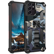 Load image into Gallery viewer, Camouflage Luxury Armor Shockproof Case With Kickstand For Samsung Galaxy S21Ultra