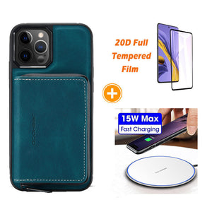 Nouveau boîtier de portefeuille magnétique pour iPhone 12