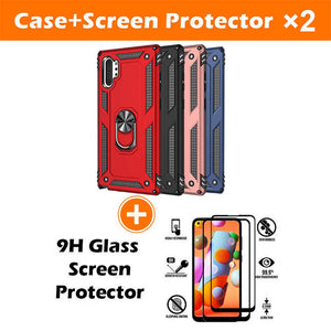 Luxury Armor Ring Bracket Phone Case For Samsung Note 10 Plus-Fast Delivery
