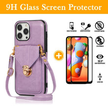 Load image into Gallery viewer, Snap Crossbody Card Wallet Leather Case For iPhone 12Pro
