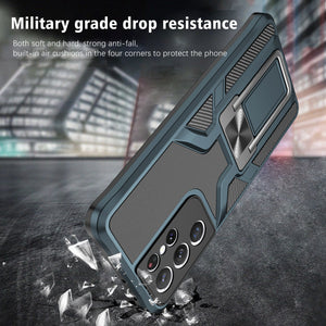 General's Armor Magenic Ring Bracket Phone Case For SAMSUNG Galaxy S21ULTRA 5G