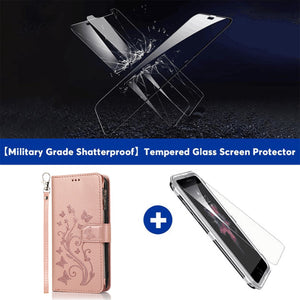 Luxury Zipper Leather Wallet Flip Multi Card Slots Cover Case For iPhone X/XS