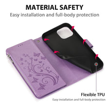 Charger l&#39;image dans la galerie, Luxe Zipper Leather Wallet Flip Multi Card Slots Cover Case For Samsung S20 Series