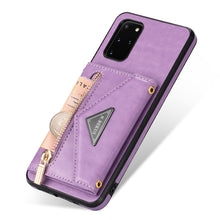 Load image into Gallery viewer, Triangle Crossbody Zipper Wallet Card Leather Case For Samsung Galaxy S20+/S20+ 5G