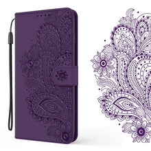 Charger l&#39;image dans la galerie, Paon Embossed Imitation en cuir porte-monnaie téléphone Cas pour Samsung S20FE