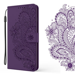 Peacock Embossed Imitation Leather Wallet Phone Case For Samsung Galaxy S10/S10Plus/S10Lite