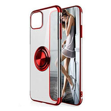 Load image into Gallery viewer, 2020 Transparent Colorful Magnetic Ring Holder Phone Case For iPhone11 series Case