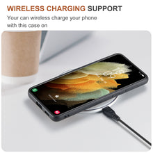 Charger l&#39;image dans la galerie, Two-in-one Magnetic Split Three-fold Wallet Phone Case For Samsung S21 Series