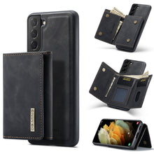 Charger l&#39;image dans la galerie, Two-in-one Magnetic Split Three-fold Wallet Phone Case For Samsung S21 Series