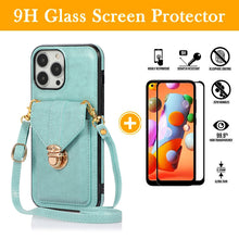 Load image into Gallery viewer, Snap Crossbody Card Wallet Leather Case For iPhone 12Pro