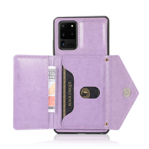 [2021 nouveau] Samsung S20 ultra triangle Cross Multi - function Wallet Card Cover