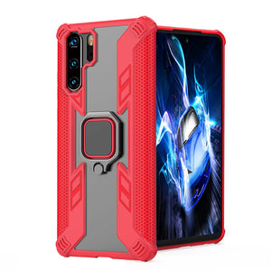 Warrior Style Magnetic Ring Kickstand Phone Cover For Huawei P30 Pro