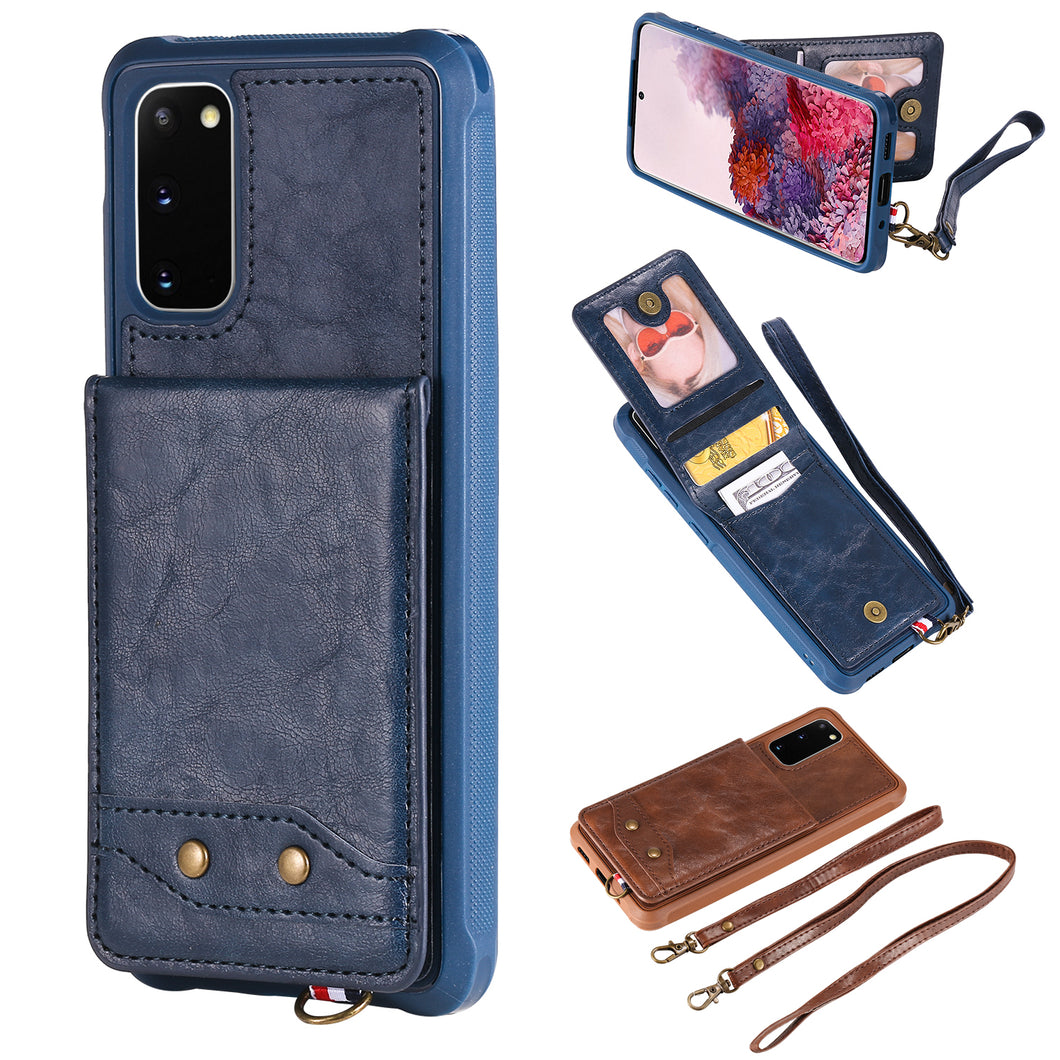 Rear Cover Type Protective Card Holster Phone Case For SAMSUNG Galaxy S20/S20 5G