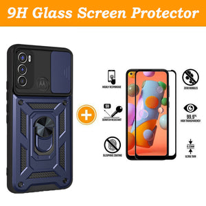 Luxury Lens Protection Vehicle-mounted Shockproof Case For MOTO G Power (2022)
