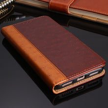 Charger l&#39;image dans la galerie, Ostrich Pattern Leather Wallet Flip Magnet Cover Case For iPhone 12 Series