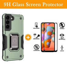 Load image into Gallery viewer, Contrast Color Ring Magnetic Holder Phone Case For SAMSUNG Galaxy S21