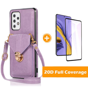 Snap Crossbody Card Wallet Leather Case For SAMSUNG Galaxy A52