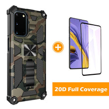 Load image into Gallery viewer, Camouflage Luxury Armor Shockproof Case With Kickstand For Samsung Galaxy A02S