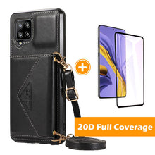 Charger l&#39;image dans la galerie, Triangle Crossbody Carte multifonctionnelle de la carte de cuir pour Samsung Galaxy A42 5G
