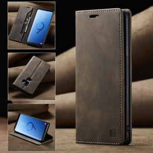 RFID Blocking Anti-theft Swipe Card Wallet Phone Case For SAMSUNG Galaxy S9plus